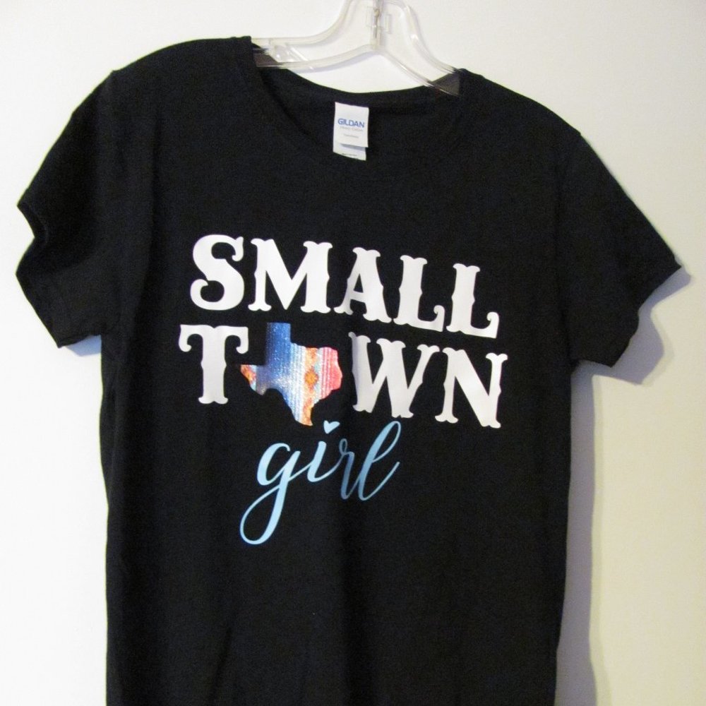 Black Small Town Girl Tee